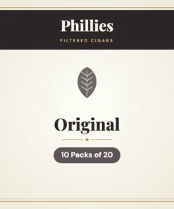 Phillies Original Filtered Cigars – 10 Packs of 20