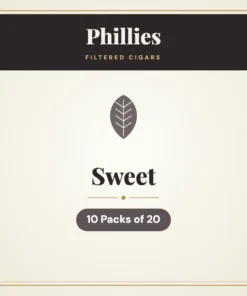 Phillies Sweet Filtered Cigars – 10 Packs of 20