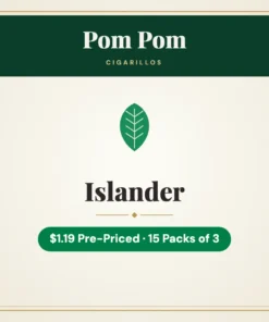 Pom Pom Islander Cigarillos $1.19 Pre-Priced – 15 Packs of 3