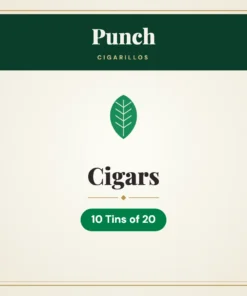 Punch Cigarillos Cigars – 10 Tins of 20