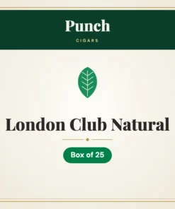 Punch London Club Natural Cigars – Box of 25