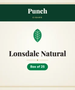 Punch Lonsdale Natural Cigars – Box of 25