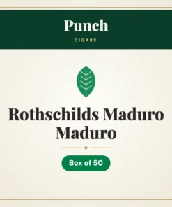 Punch Rothschilds Maduro Maduro Cigars – Box of 50
