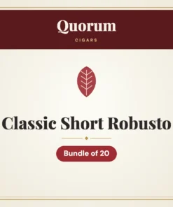 Quorum Classic Short Robusto Cigars – Bundle of 20