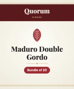 Quorum Maduro Double Gordo Cigars – Bundle of 20