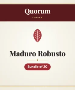 Quorum Maduro Robusto Cigars – Bundle of 20