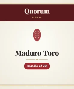 Quorum Maduro Toro Cigars – Bundle of 20