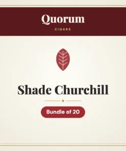 Quorum Shade Churchill Cigars – Bundle of 20