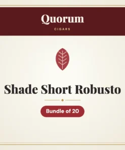 Quorum Shade Short Robusto Cigars – Bundle of 20