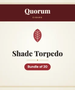 Quorum Shade Torpedo Cigars – Bundle of 20