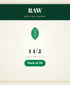 RAW 1 1/2 Rolling Papers – Pack of 25