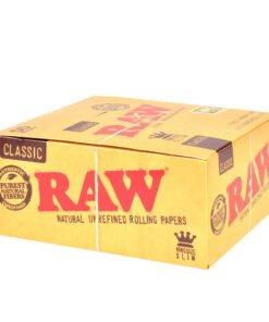 RAW Classic King Size Slim Rolling Papers – Pack of 50