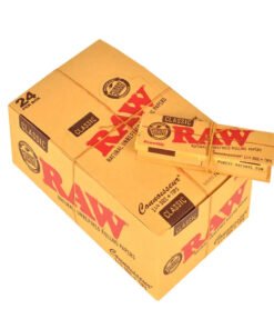RAW Connoisseur With Tips 1 1/4 Rolling Papers – Pack of 24