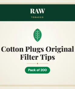 RAW Cotton Plugs Original Filter Tips – Pack of 200