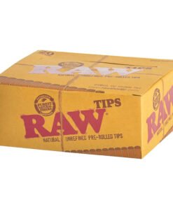 RAW Unrefined Pre Rolled Tips Filter Tips – Pack of 20