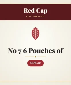 Red Cap No 7 Pipe Tobacco 6 Pouches of 0.75 oz