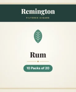Remington Rum Filtered Cigars – 10 Packs of 20