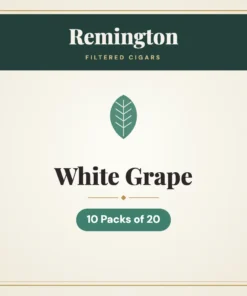 Remington White Grape Filtered Cigars – 10 Packs of 20