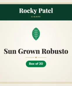Rocky Patel Sun Grown Robusto Cigars – Box of 20