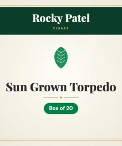 Rocky Patel Sun Grown Torpedo Cigars – Box of 20