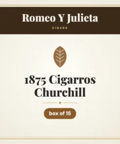 Romeo Y Julieta 1875 Cigarros Churchill Cigars – box of 15