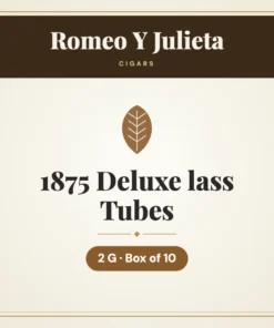 Romeo Y Julieta 1875 Deluxe 2 Glass Tubes Cigars – Box of 10