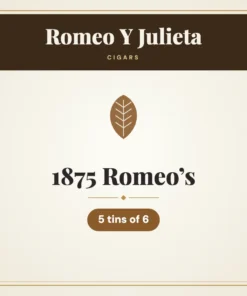 Romeo Y Julieta 1875 Romeo’s Cigars – 5 tins of 6
