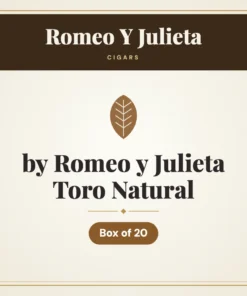 Romeo Y Julieta by Romeo y Julieta Toro Natural Cigars – Box of 20