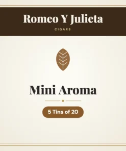 Romeo Y Julieta Mini Aroma Cigars – 5 Tins of 20