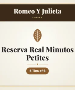 Romeo Y Julieta Reserva Real Minutos Petites Cigars – 5 Tins of 6