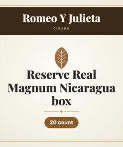 Romeo Y Julieta Reserve Real Magnum Nicaragua box Cigars – 20 count