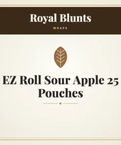Royal Blunts EZ Roll Sour Apple 25 Pouches Wraps