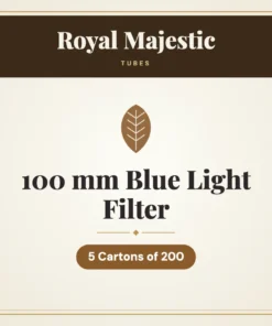 Royal Majestic 100 mm Blue Light Filter Tubes – 5 Cartons of 200