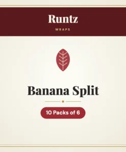 Runtz Banana Split Wraps – 10 Packs of 6