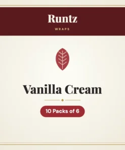 Runtz Vanilla Cream Wraps – 10 Packs of 6