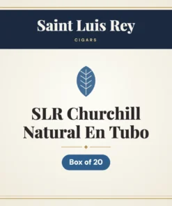 Saint Luis Rey SLR Churchill Natural En Tubo Cigars – Box of 20