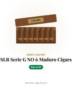 Saint Luis Rey SLR Serie G NO 6 Maduro Cigars – Box of 25