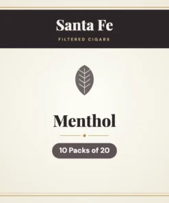 Santa Fe Menthol Filtered Cigars – 10 Packs of 20