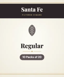 Santa Fe Regular Filtered Cigars – 10 Packs of 20