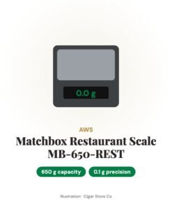 Scale AWS Matchbox Restaurant 650g X 0.1g MB-650-REST