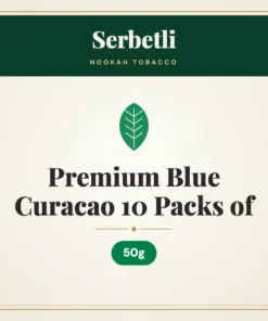 Serbetli Premium Blue Curacao Hookah Tobacco 10 Packs of 50g