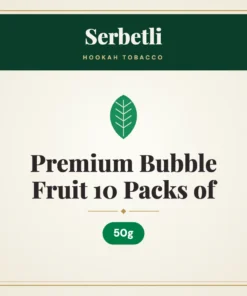 Serbetli Premium Bubble Fruit Hookah Tobacco 10 Packs of 50g