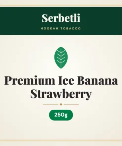 Serbetli Premium Ice Banana Strawberry Hookah Tobacco – 250g