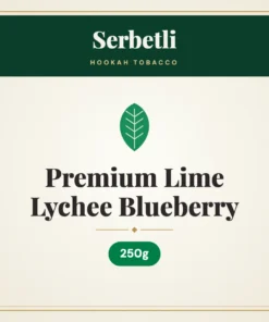 Serbetli Premium Lime Lychee Blueberry Hookah Tobacco 250g