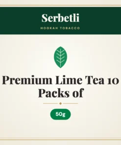 Serbetli Premium Lime Tea Hookah Tobacco 10 Packs of 50g