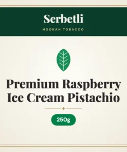 Serbetli Premium Raspberry Ice Cream Pistachio Hookah Tobacco – 250g