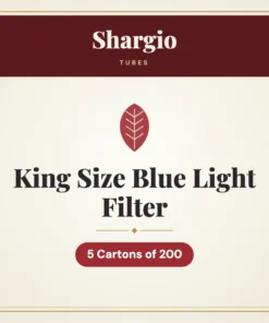 Shargio King Size Blue Light Filter Tubes – 5 Cartons of 200