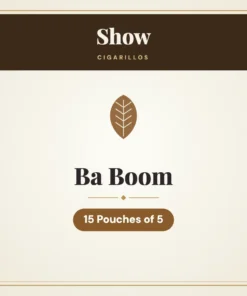 Show Ba Boom Cigarillos – 15 Pouches of 5
