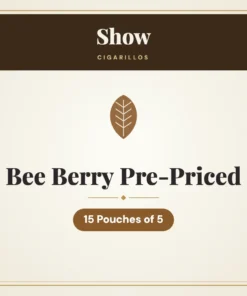 Show Bee Berry Cigarillos Pre-Priced – 15 Pouches of 5