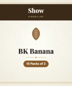 Show BK Banana Cigarillos – 15 Packs of 2